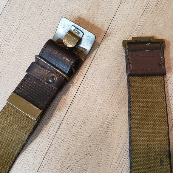 Men's Black Leather Belt with Star Buckle Soviet Union - Picture 3 of 7